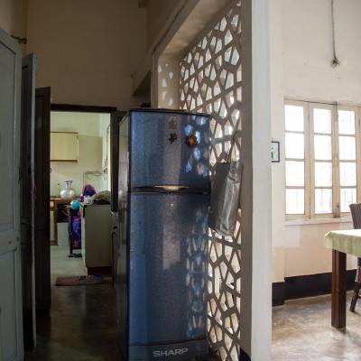 Partition Screen Used For Separating Dining Space
