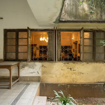 Long Stretch Of Wooden Window On The South