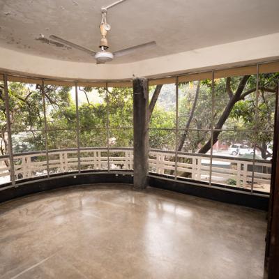The Round Verandah With Railings