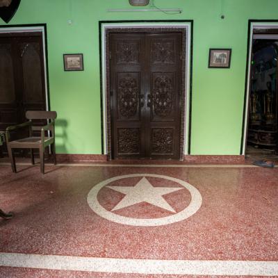 Specially Decorated Floor On The Verandah
