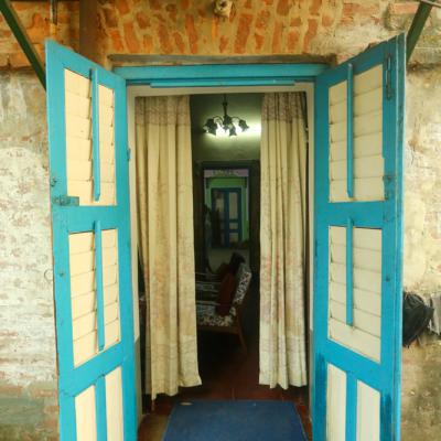 East Entry With Wooden Door