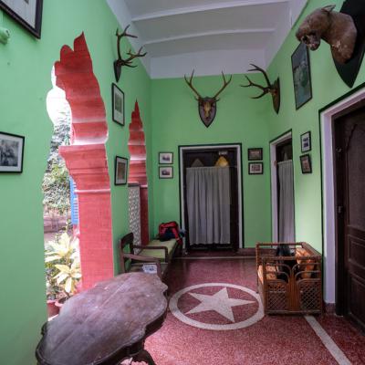 The South Verandah Walls Are Ornamented With Hunted Animal Mounts3