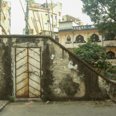 Staircase On The Rooftop Of The Staff Quarter