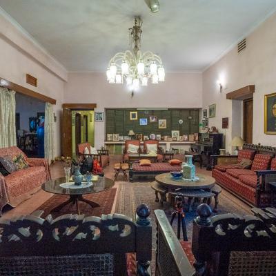 The Living Room Of The House Adorned With Old Furnitures