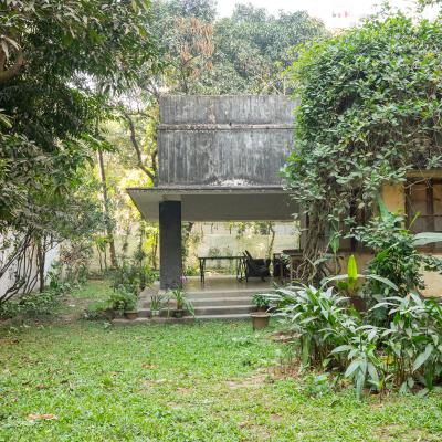 The Lawn Merging Inside Through The Long Verandah At South