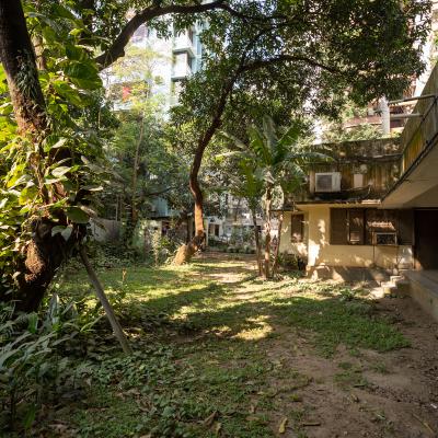 The Lawn Which Was Ornamented With Flower Garden In The Past1