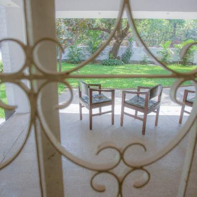 View Of The Lawn Through The Special Grill
