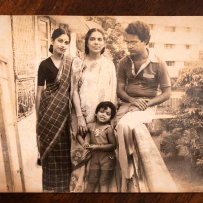 Old Family Photo At The Side Verandah