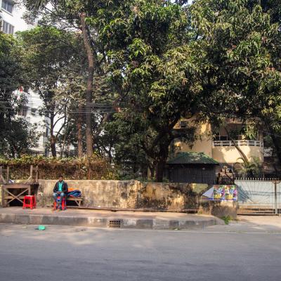 One Of The Gate At The South Being Used By Street Vendors