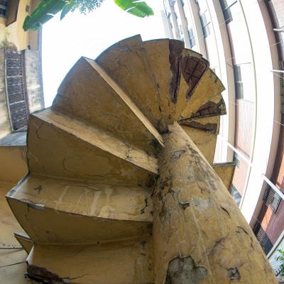 Spiral Staircase For The Extended Part Of The House