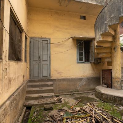 The Extended Part Of The House With The Spiral Staircase